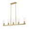 Z-Lite Titus 5 Light Linear Chandelier, 5in. W x 12in. H, Modern Gold 826-5L-MGLD - alternate 7